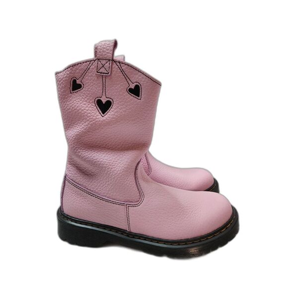 Dr. Martens Bex Heart P O Boot Womens 5 Pale Pink and Black EU 36 Core Bex Kids - Picture 3 of 10